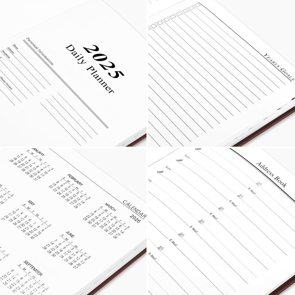 2025 daily hourly planner one page a day 2025 diary planner 5 7 x 8 