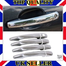 Chrome Door Handle Cover 4dr S.STEEL CITROEN BERLINGO PARTNER TEPEE 2008 to 2018