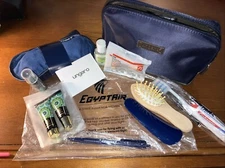 UNGARO EGYPTIAN AIR 1st Class Amenity Kit Toiletry Bag Case AVVIVA Beauty NEW