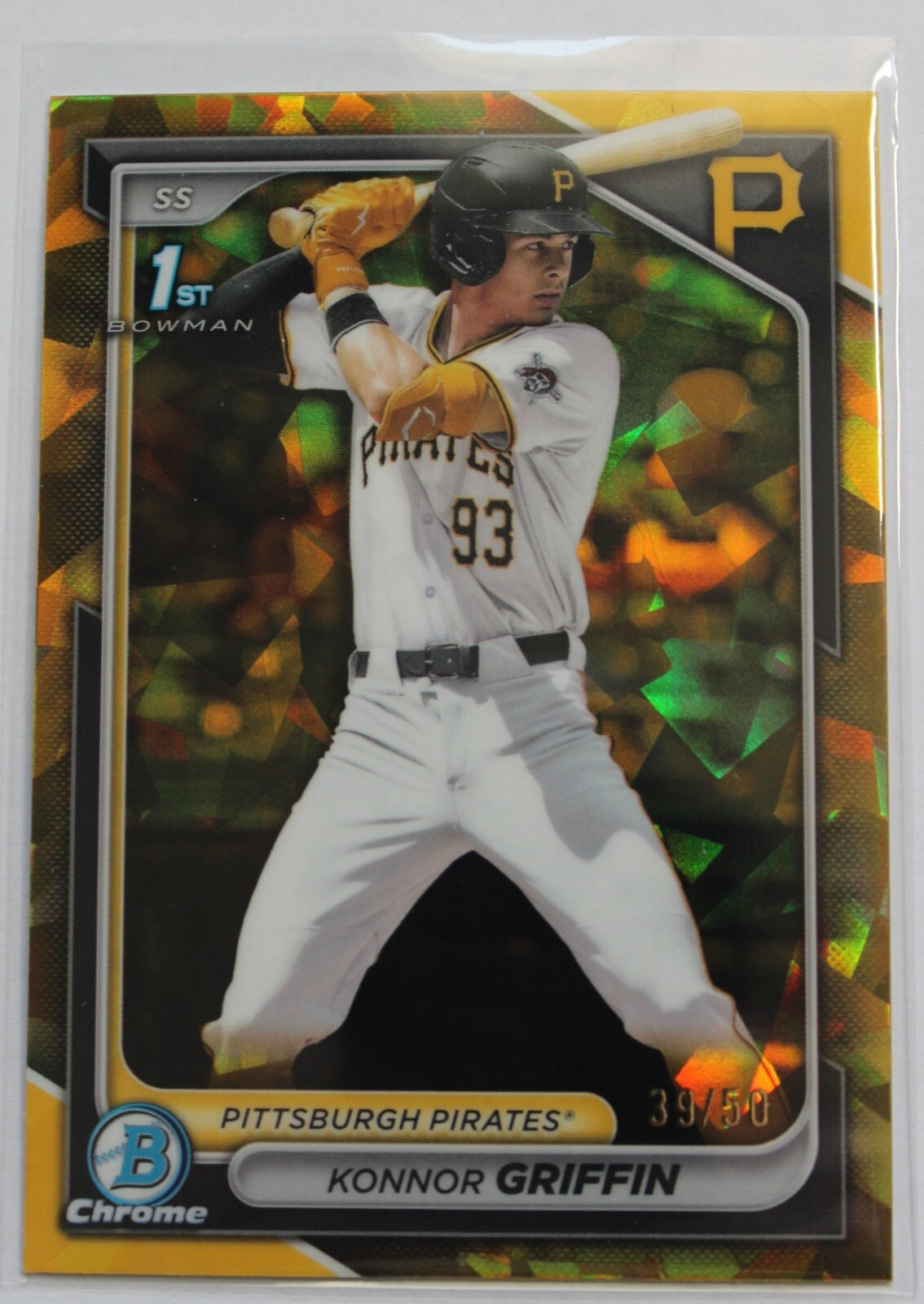 Konnor Griffin 2024 Bowman Chrome Draft Sapphire Gold Refractors #BDC22 (#39/50)