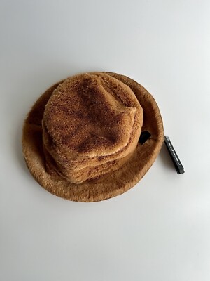 ✨Nee STEVE MADDEN Reversible Faux Fur Trim Bucket Hat Tan  display picture 3
