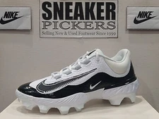 Nike Men's Alpha Huarache Elite 4 Low MCS Baseball - Sz: 13 - FD6255 101 - White