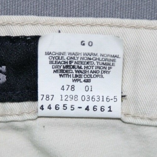 Vintage 1998 Levi's Silver Tab Beige Carpenter Pantalones Sz 36x30 (Msr 36x29) - Imagen 5 de 9