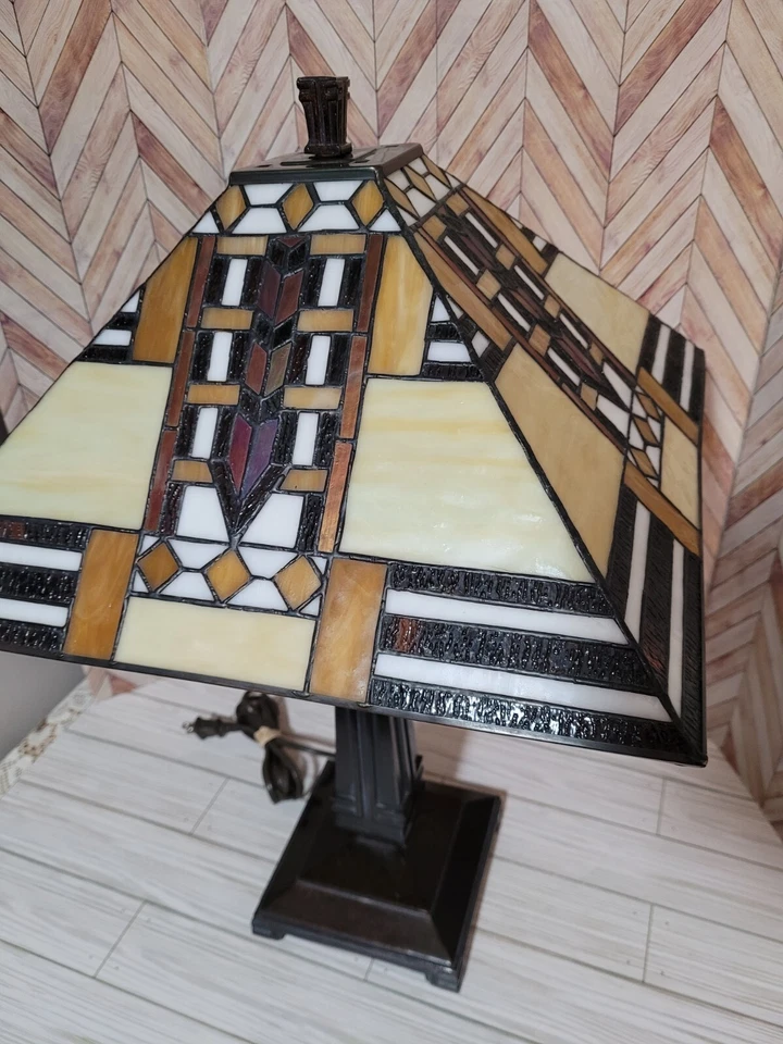 Dale Tiffany Table Lamp 24" TT101255 - 2 Light - Bronze Finish - Discontinued  - Image 2 of 4