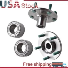 2 Pair Front Wheel Hub & Bearing Assembly Fits 2005-13 Mazda 3 2006-10 Mazda 5