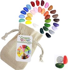 32 Crayons Rocks Tripod Grip For Kids and Toddlers Handwriting