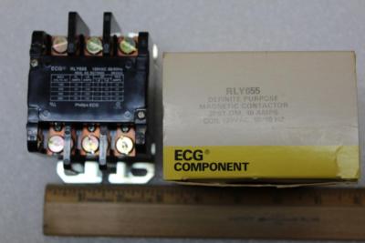 Philips ECG RLY655 3PST-DM 40 Amps 120VAC 50/60hz Coil Double Make Three Pole