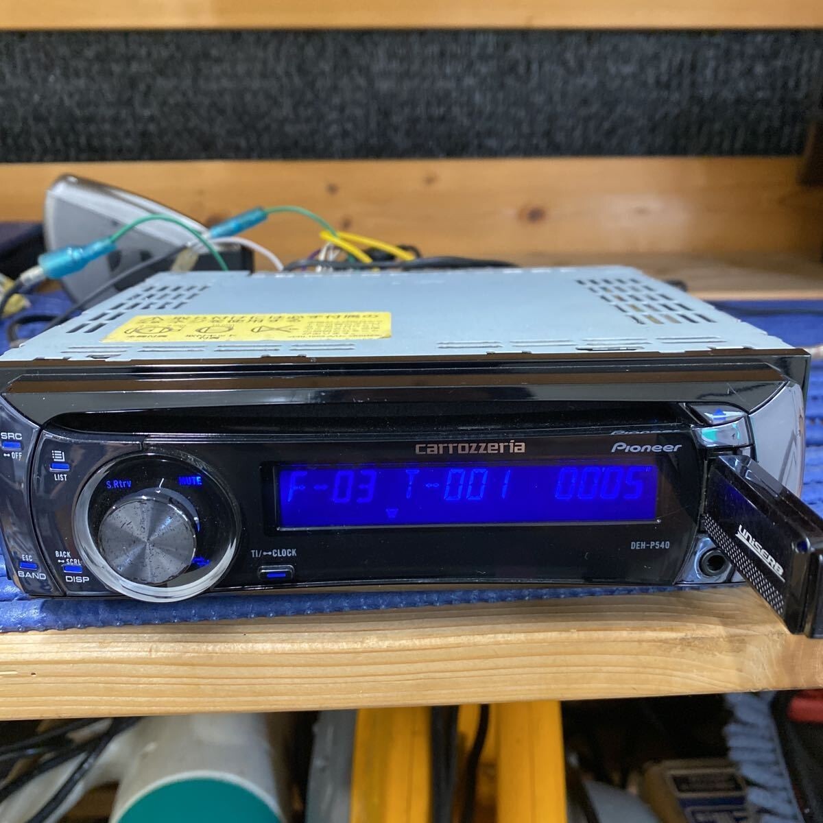 Pioneer Deh-P540 Carrozzeria Car Audio Deck CD Player Used F