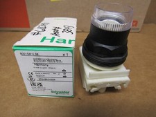 SCHNEIDER ELECTRIC 9001SK1L38 Flush Push Button, Incandescent, 30mm 6B348