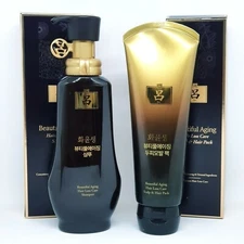 Ryo Hwayoon Beautiful Aging Hair Loss Care Shampoo 350ml + Scalp Hair Pack 230ml
