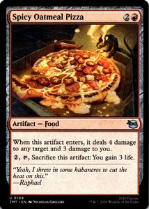 Spicy Oatmeal Pizza 0109 Teenage Mutant Ninja Turtles MTG