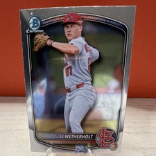 Topps 2025 Bowman Chrome Prospects JJ Wetherholt BCP-22 Cardinals