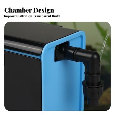Wasseraquarium Rieselfilter stapelbar Design Aquarium Top Filterbox