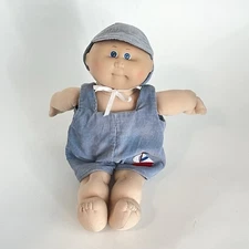 Vintage Cabbage Patch Kid Baby Doll 1978-1982 Yellow Hair Blue Eyes 15”