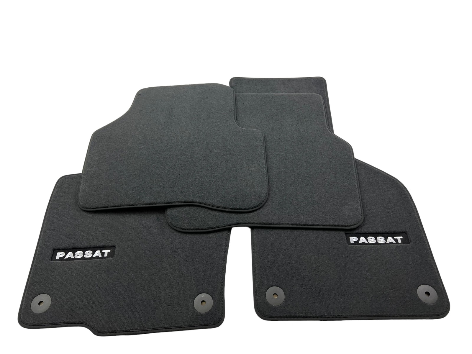 Original VW Velour Floor Mats Anthracite Passat B6 B7 Premium Logo 3C CC Textile