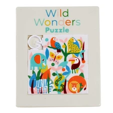 Rex London Wild Wonders Slide Puzzle, Plastic, Sliding, Scenic, Slide Puzzle, 1 