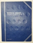 1913 -1938 Buffalo Nickel Starter Collection, Whitman Folder No. 9008 w/7 Coins