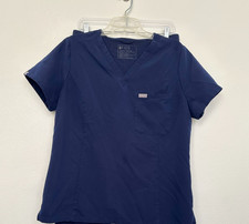 FIGS Catarina One Pocket Scrub Top Medical Navy Blue Women's Large