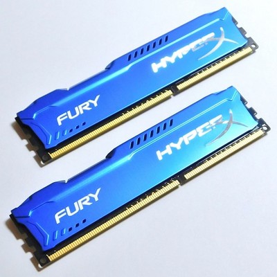 2x 4GB Kingston HyperX Fury HX316C10FK2/8 1600MHz DDR3 PC3-12800 ~Rechnung/MwSt