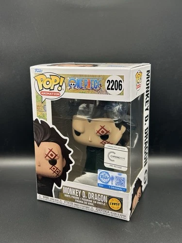 Funko POP! One Piece Monkey D Dragon #2206 CHASE & Common Chrono SE SET OF TWO