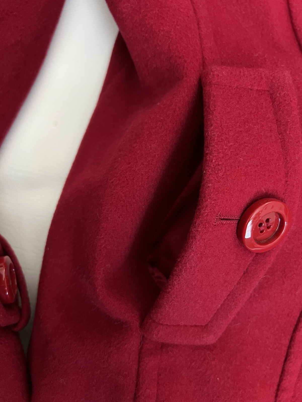 Pendleton Australian Lambswool Blend Cherry Red D… - image 9