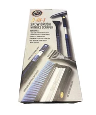 3 In 1 Snow Brush with Ice Scraper. New. Never Used.