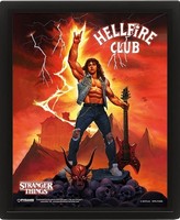 Stranger Things 4 3D-Linsenraster-Poster Hellfire Tribute Pyramid International