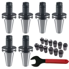 CAT40 ER16 3" Tool Holder Kit for Haas Fadal CNC Mill Chuck Collet Set
