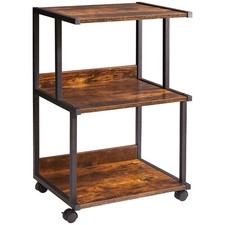 IBUYKE Printer Stand with Storage Shelf,3 Tier Printer Table with Wheels,Prin...