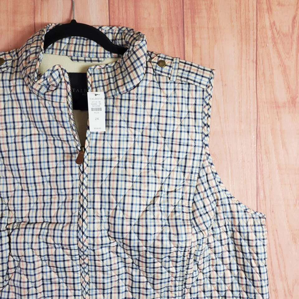 Talbots Plus Quilted Vest Womens Sz 2X Lightweight Puffer NEW NWT - Image 2 of 4