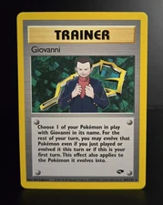 Pokémon TCG - GIOVANNI - 104/132 - RARE - UNLIMITED - GYM CHALLENGE (2000) - NM