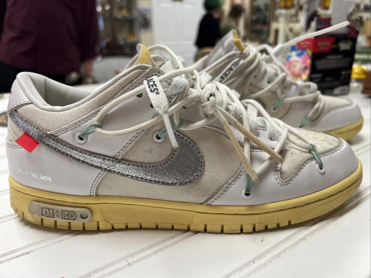 Preços baixos em Nike Off-White x Dunk Low Lot 01 of 50 | eBay