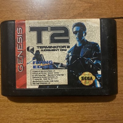 T2 Terminator 2 Judgment Day Sega Genesis 1993 Game Cartridge Only Authentic