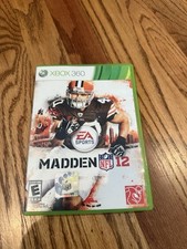 Madden NFL 12 (Microsoft Xbox 360, 2011 Peyton Hillis browns artwork with recipt