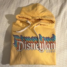 Disney Disneyland Resort Yellow Hoodie Adult Size L Unisex