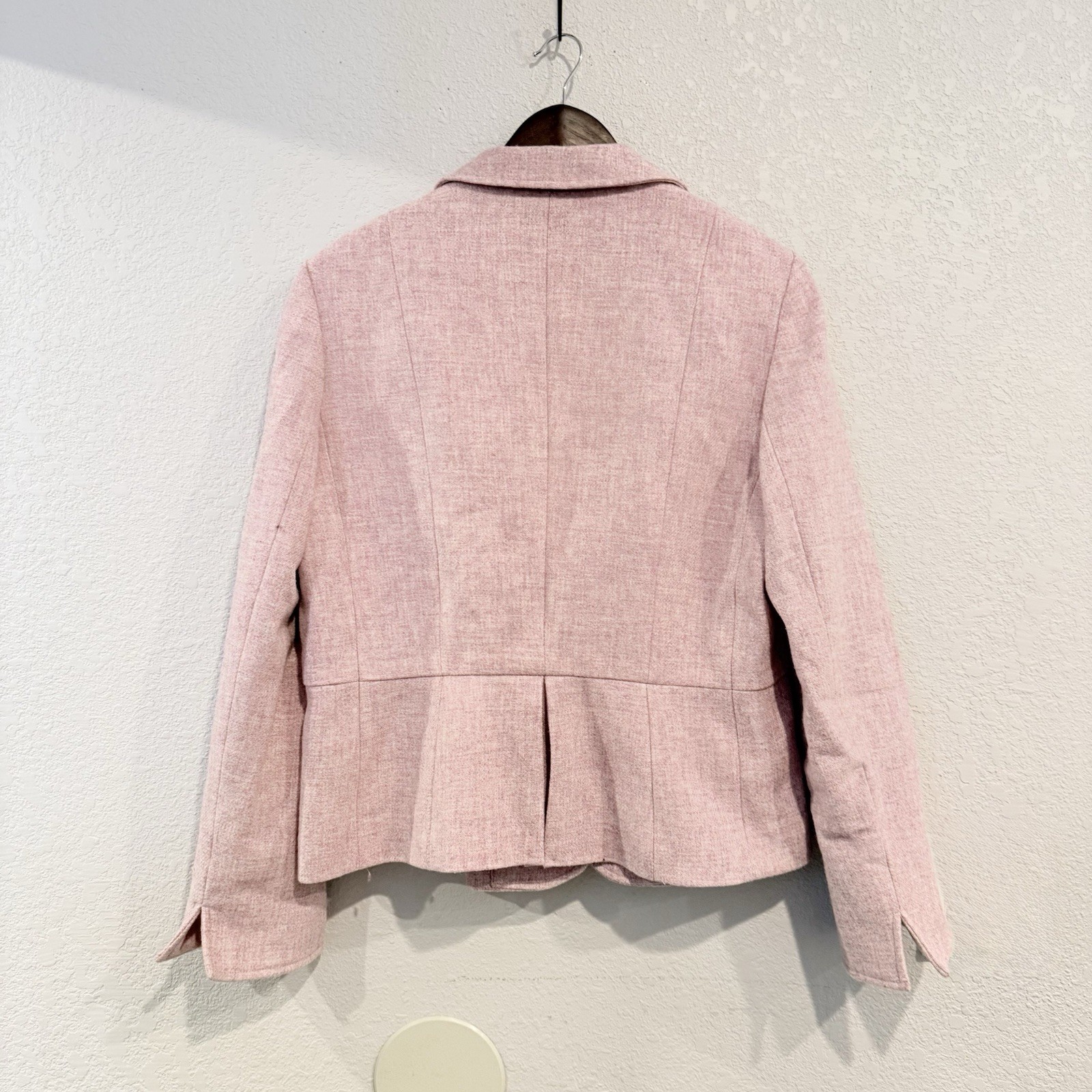 Talbots Pink Blazer Jacket Lined Button Front Woo… - image 2