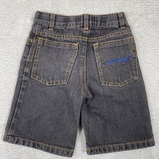 Ed Hardy Denim Shorts Boys 7 Jean Jorts Embroidered Vintage Y2K