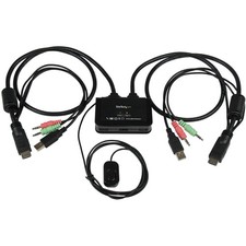 Startech SV211HDUA 2 Port HDMI USB KVM Switch w/ Audio Black