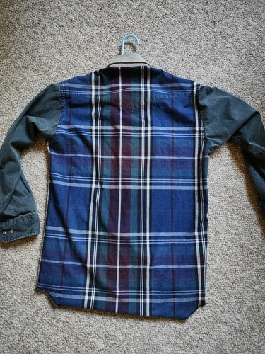 TWO Vintage Wrangler Western Shirts Long And Short Sleeve 15 1/2 x 33 - Picture 4 of 12