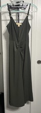 Olive Green Michael Kors Tank Knit Dress Size XS