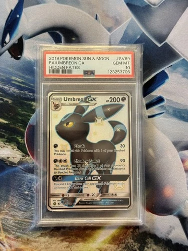 Pokémon TCG Umbreon GX Hidden Fates SM SV69/SV94 PSA 10