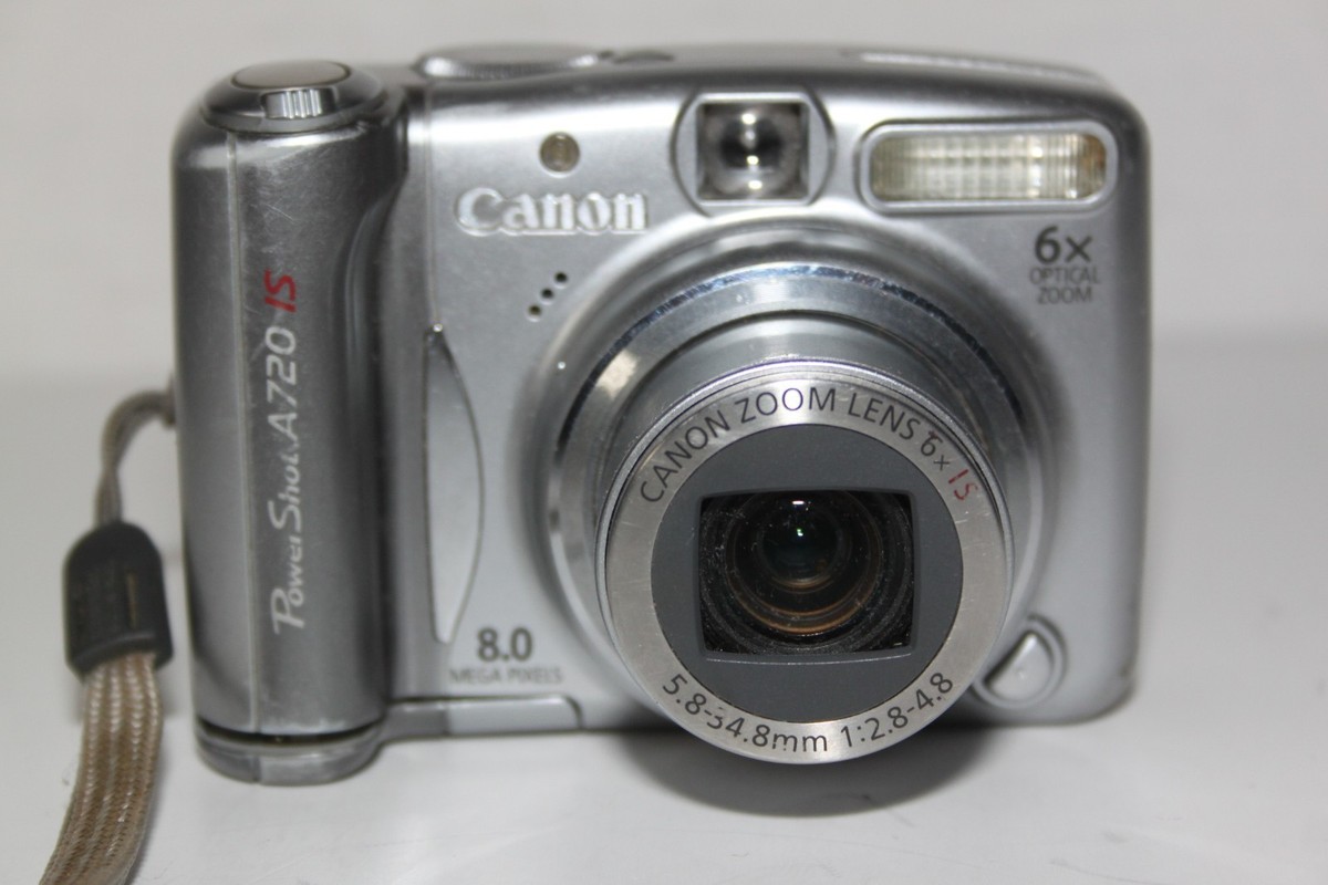 Canon PowerShot A720 IS 8MP Digital Camera - Silver | eBay