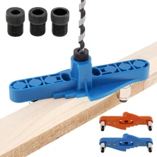 2 in 1 Dowel Jig Kit Self Centering Line Scriber Woodworking Tools for Drilling