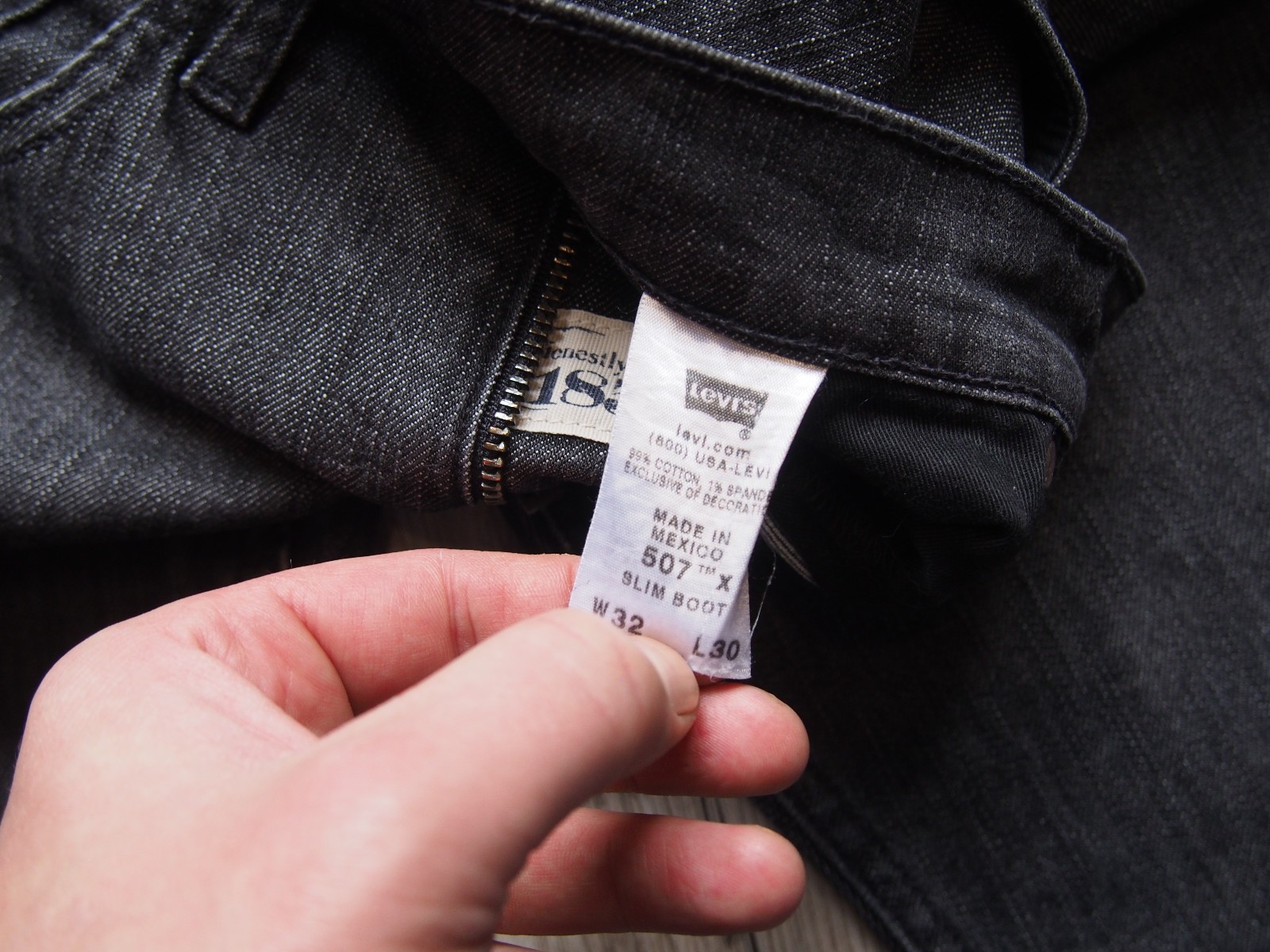 Levi's 507 Slim Bootcut Jeans W32 L30 Grey - Stretch Denim Fit image 4