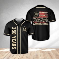 We The People Semiquincentennial 1776-2026 Patriotic Baseball Jersey Shirt