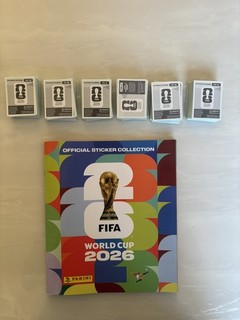 Panini World Cup 2026 Sticker Bundle 583 Stickers No Doubles empty album.