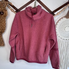 Nike Therma Fit Mauve Cowl Neck Fleece Pullover S