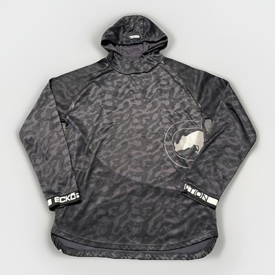 ECKO UNLTD FUNCTION Pullover Hoodie Men Size Large Black Digital Camo Polyester