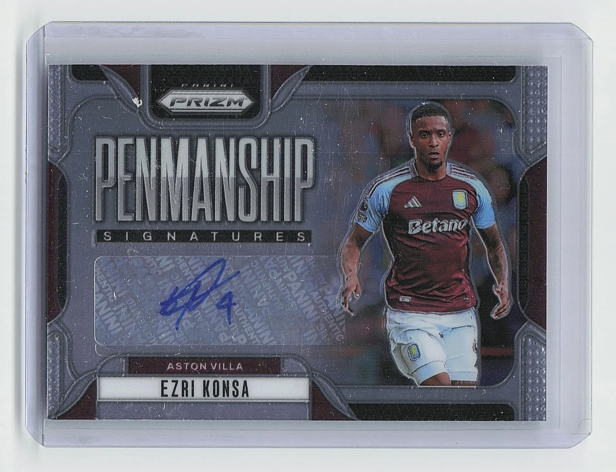 Soccer Aston Villa Autographed Sports Trading Cards & Accessories