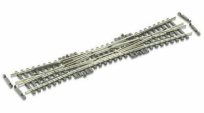 Peco SLE390F N Scale Double Switch Code 55 Rail,SL-E390F 10 Degree Electrofrog